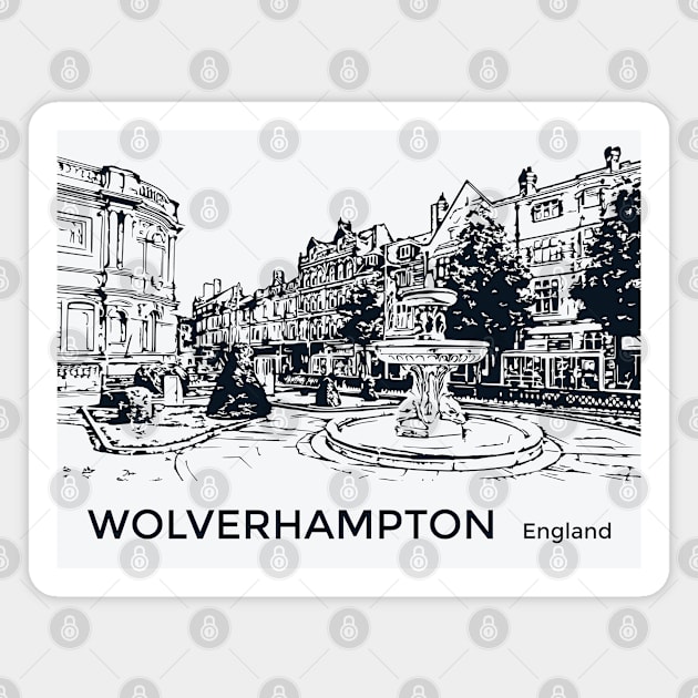 Wolverhampton England Magnet by Lakeric